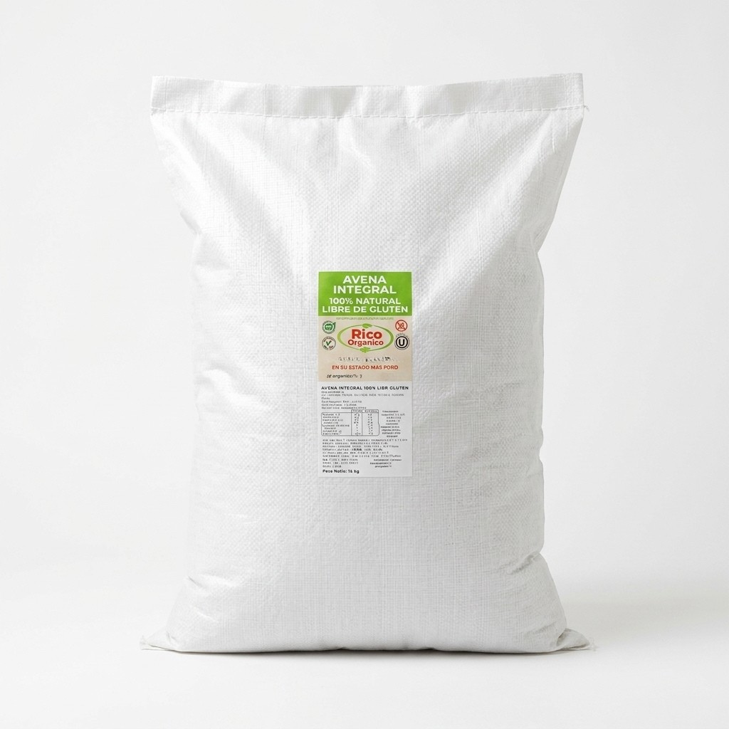 Avena Integral Libre de Gluten RicOrganico en formato de 25 kg