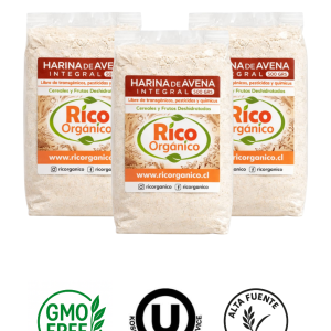 Harina de Avena Integral 500 g Pack 3